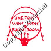 One Foot Many Many Boom Boom (red)