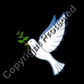 #ViolenceIsNEVERtheAnswer (Black writing with Dove)